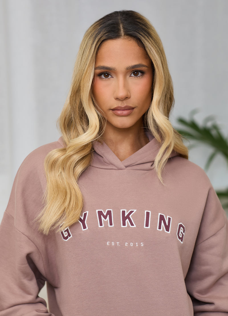 Gym King Shadow Oversized Hood - Fawn