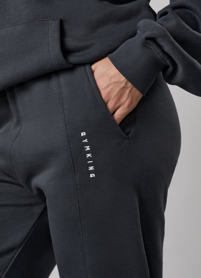 Gym King Shadow Straight Leg Jogger - Oyster Grey