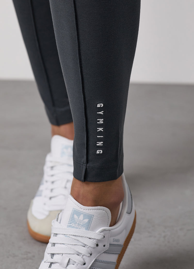 Gym King Shadow Jersey Legging - Oyster Grey