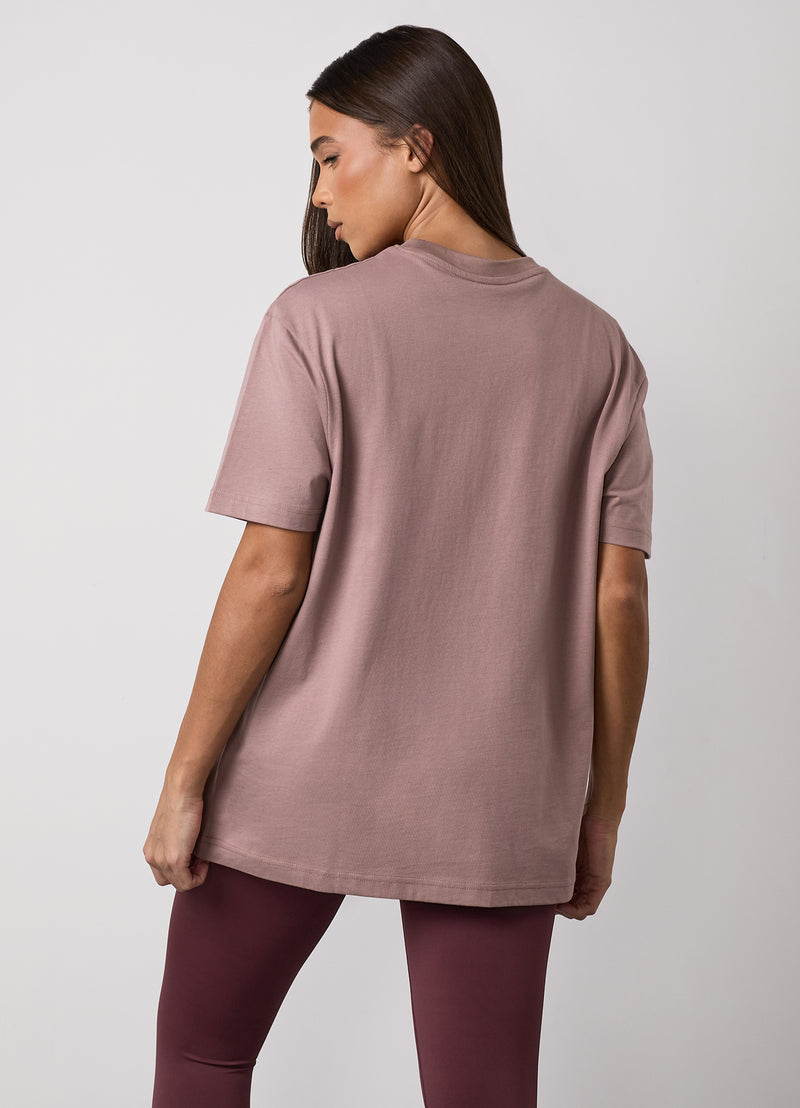 Gym King Shadow Jersey BF Tee - Fawn