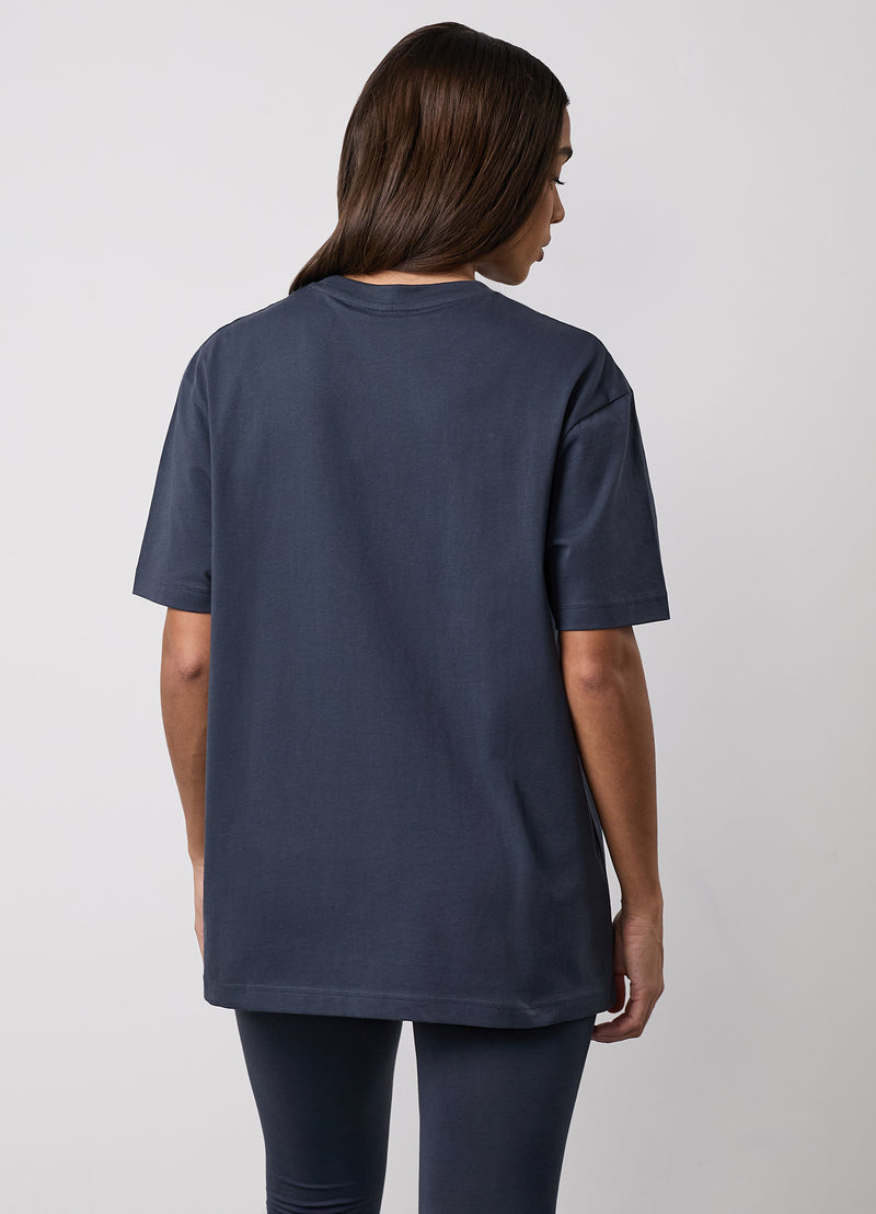 Gym King Shadow Jersey BF Tee - Midnight Blue