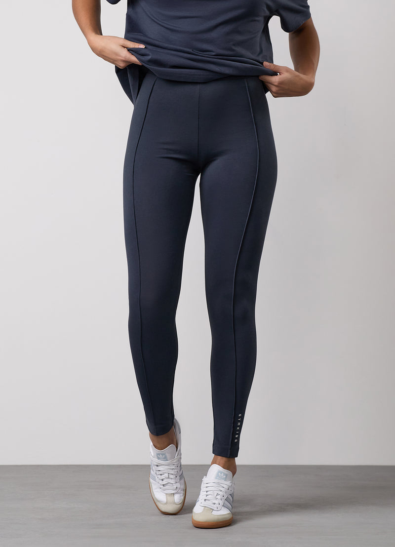 Gym King Shadow Jersey Legging - Midnight Blue