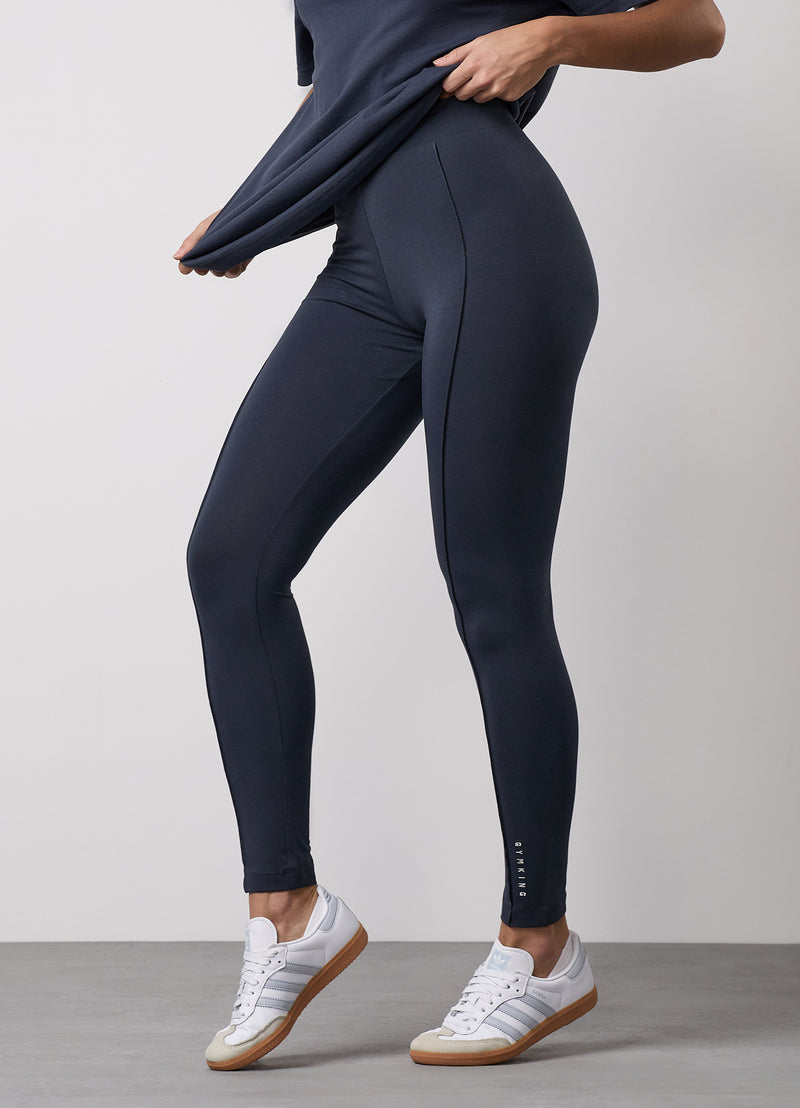 Gym King Shadow Jersey Legging - Midnight Blue