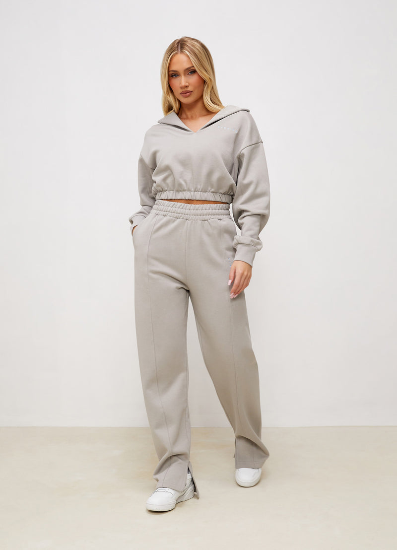 Gym King Shadow Straight Leg Jogger - Dove Grey