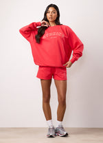 Gym King Shadow Oversized Crew and Shorts - Watermelon