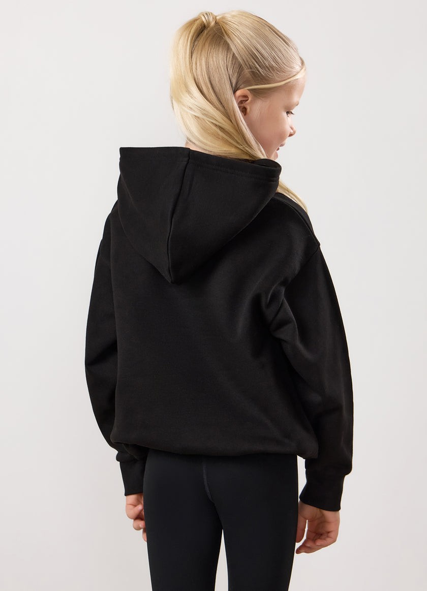 Gym King Kids Shadow Oversized Hood - Black