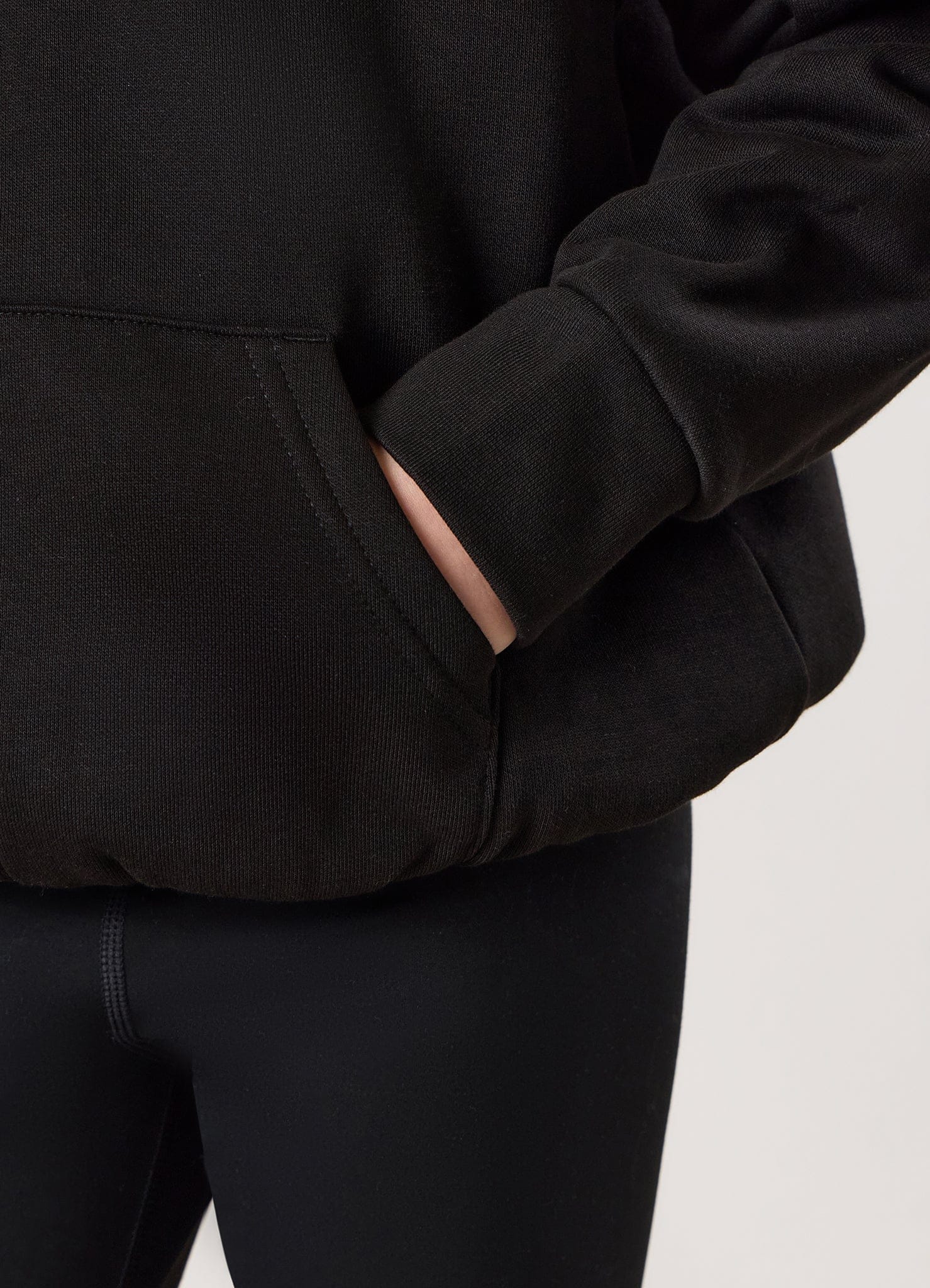 Gym King Kids Shadow Oversized Hood - Black