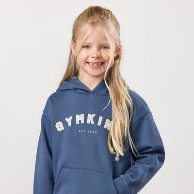 Gym King Kids Shadow Oversized Hoodie - Slate Blue