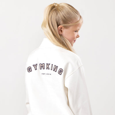 Gym King Kids Shadow 1/4 Zip Funnel - Cream