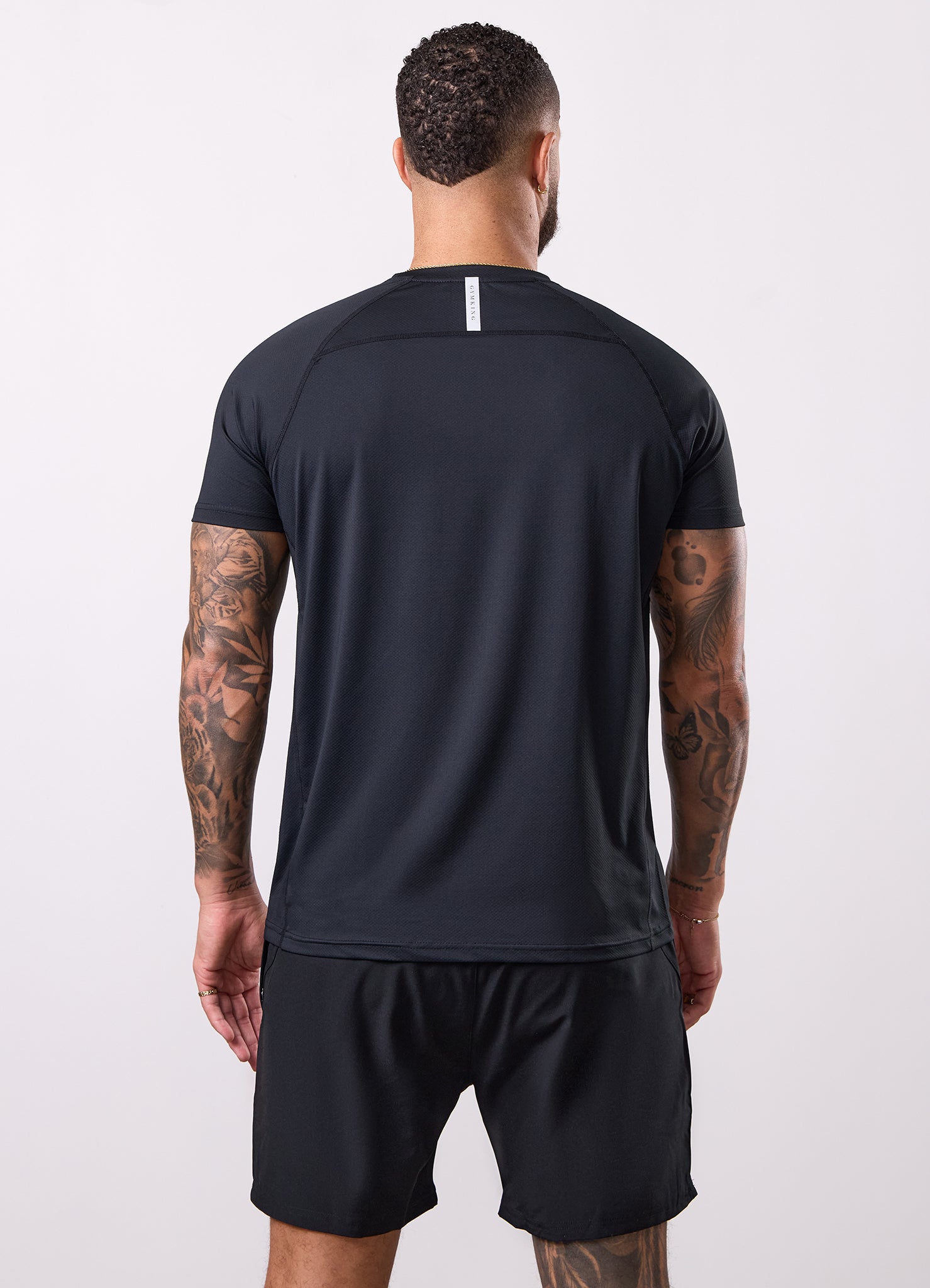 Gym King Energy Linear Tee - Black