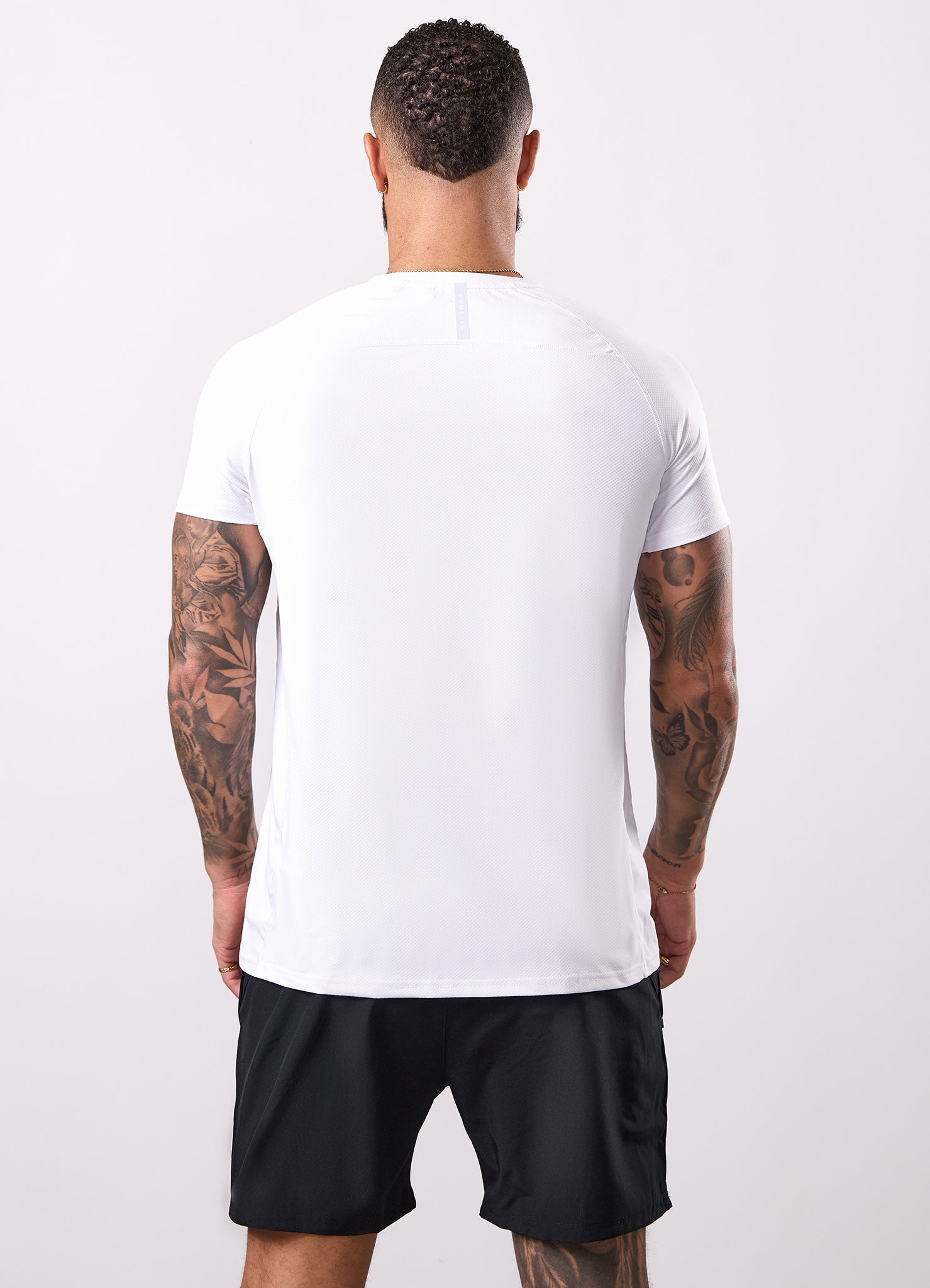Gym King Energy Linear Tee - White