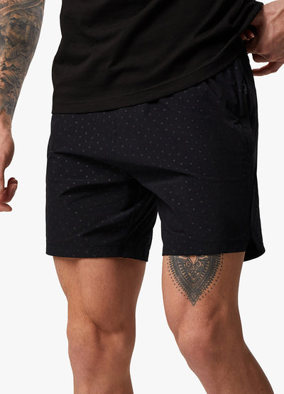 Gym King Rebellion AOP Cargo Shorts - Black