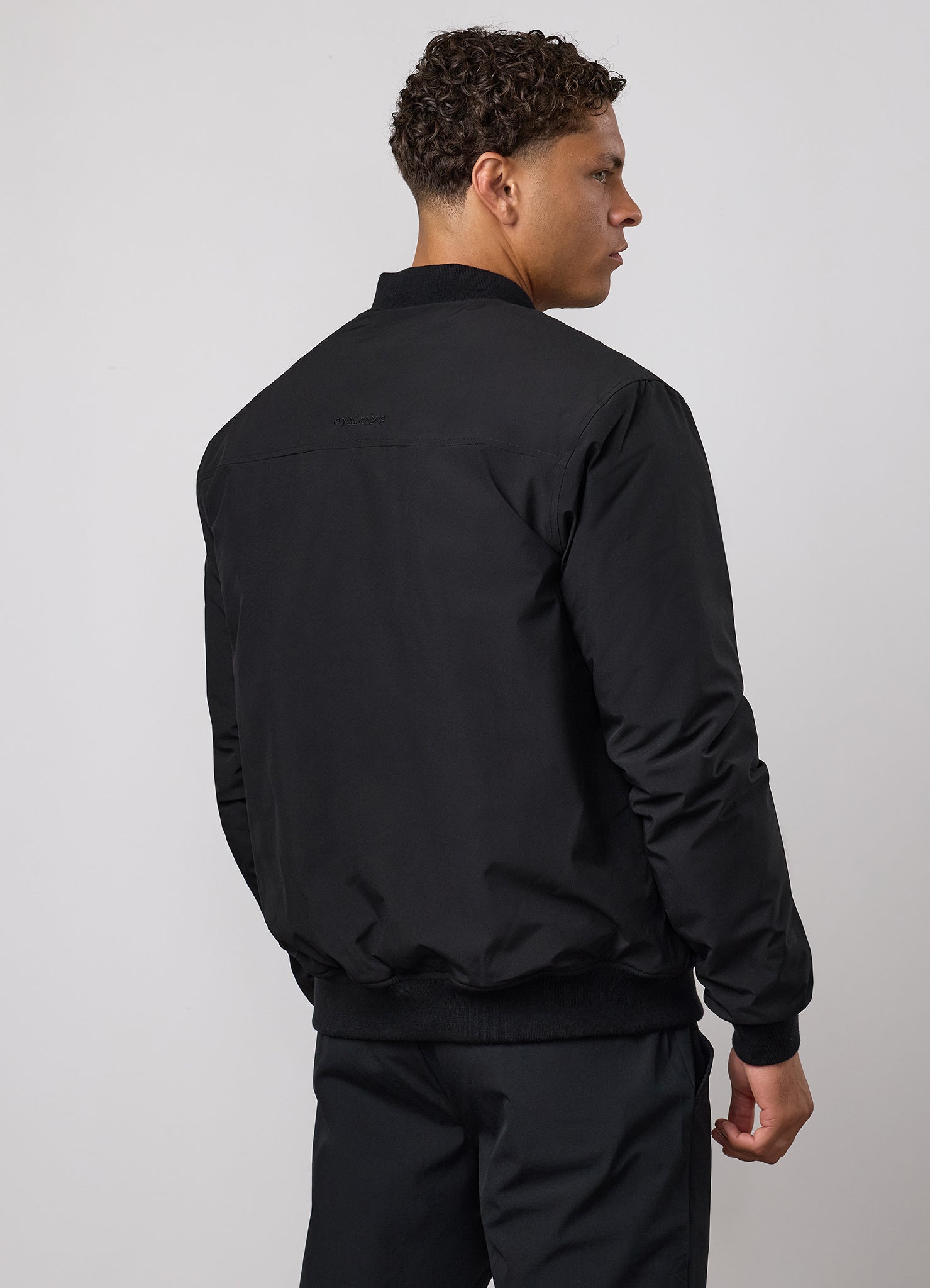 Gym King Signature Bomber Jacket - Black