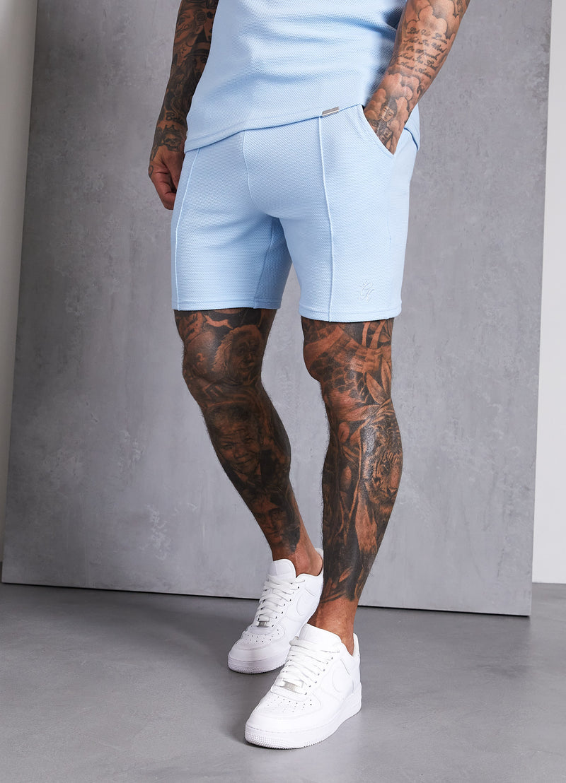 Gym King Signature Texture Short - Cloud Blue