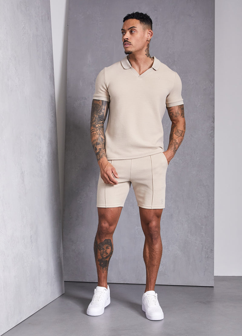 Gym King Signature Texture Short - Stone