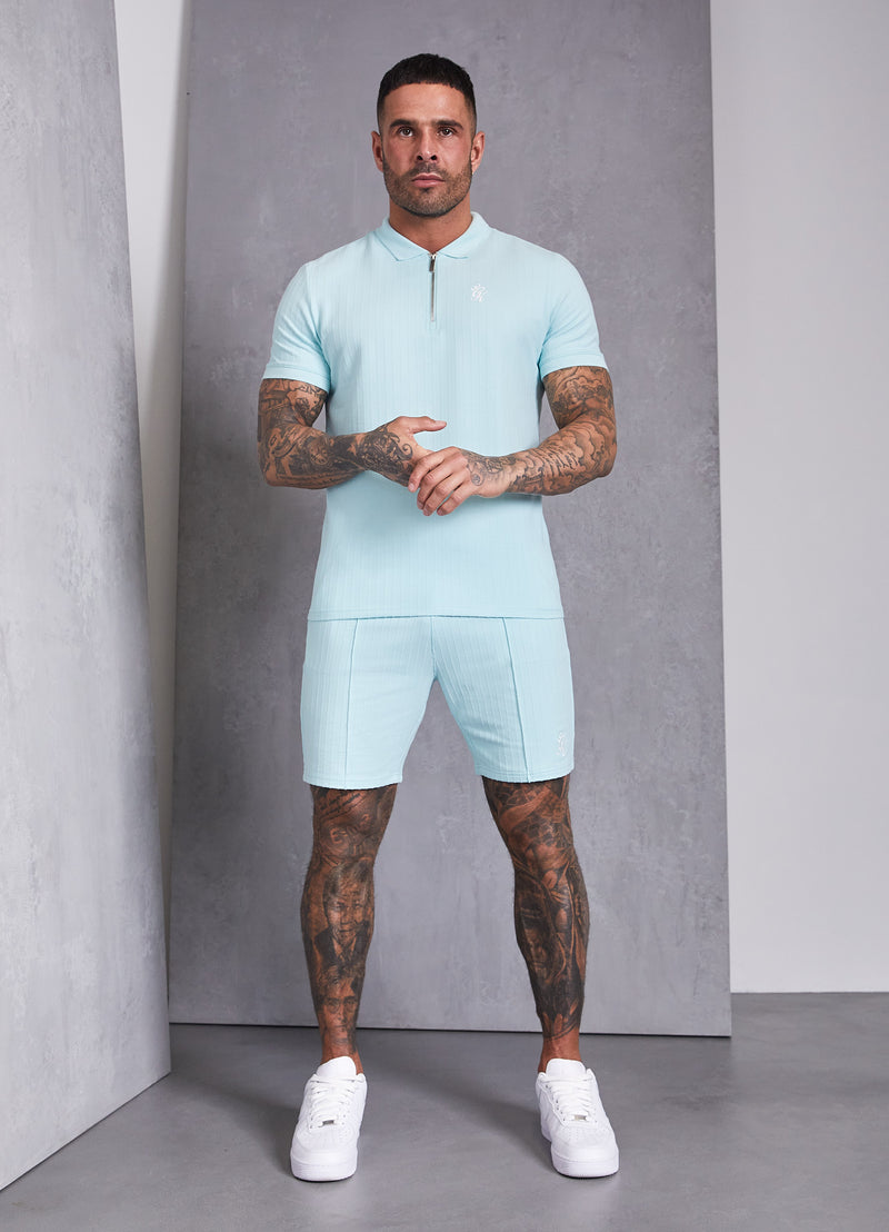 Gym King Riviera Signature Polo - Aqua Sky