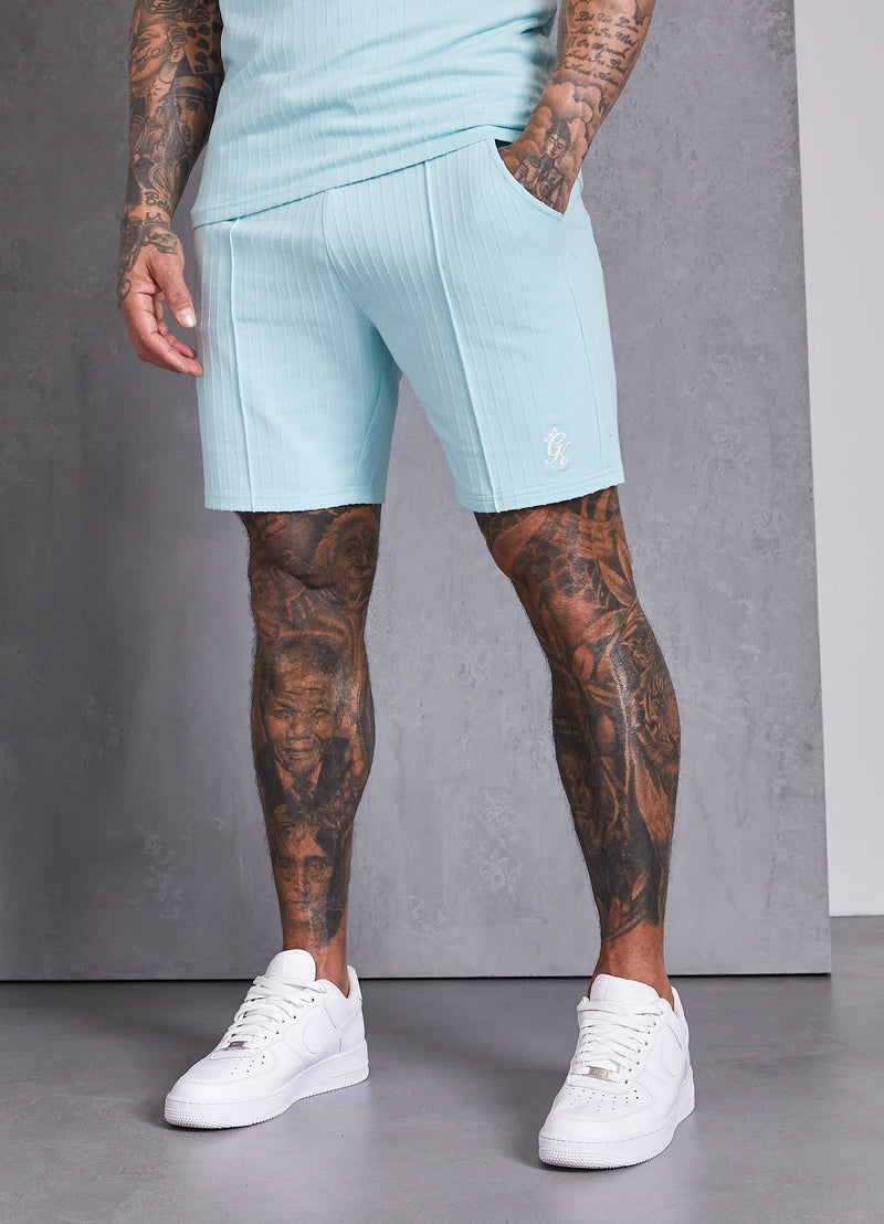 Gym King Riviera Signature Short - Aqua Sky