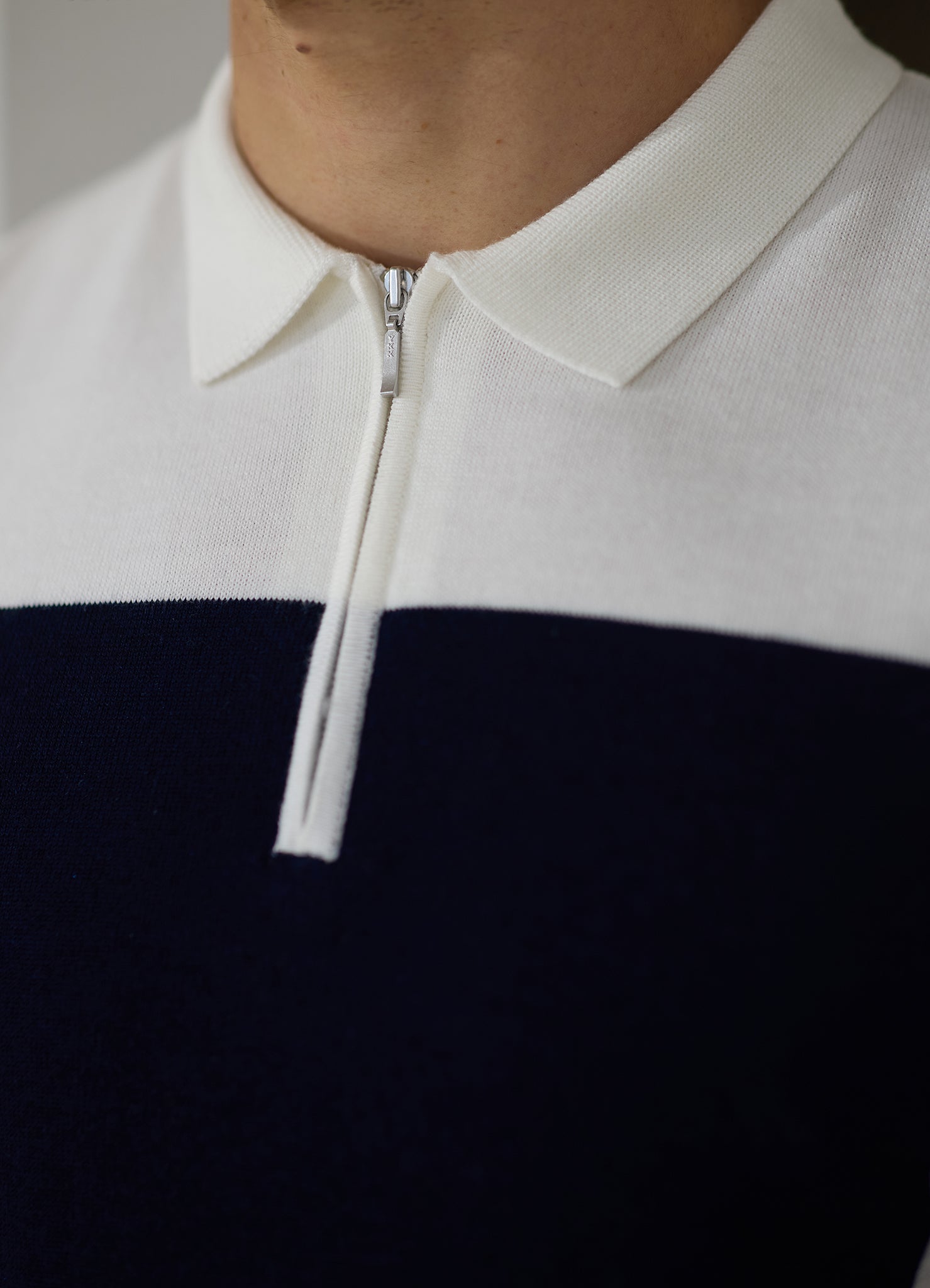Gym King Signature Colour Block Polo - Navy