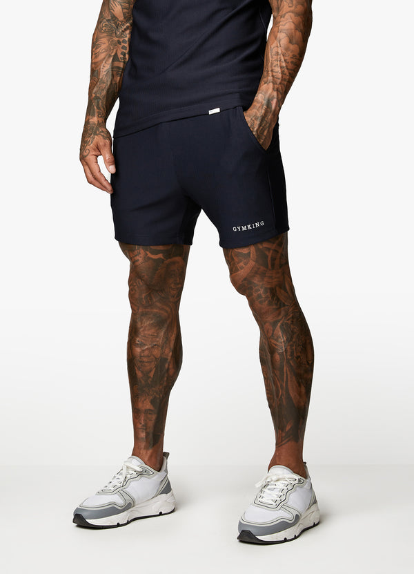Gym King Signature Embroidered Short - Navy