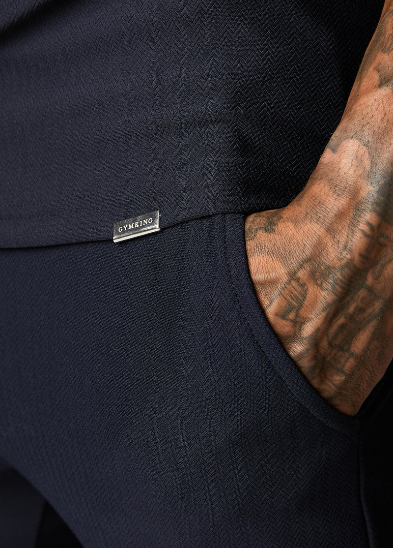 Gym King Signature Embroidered Short - Navy