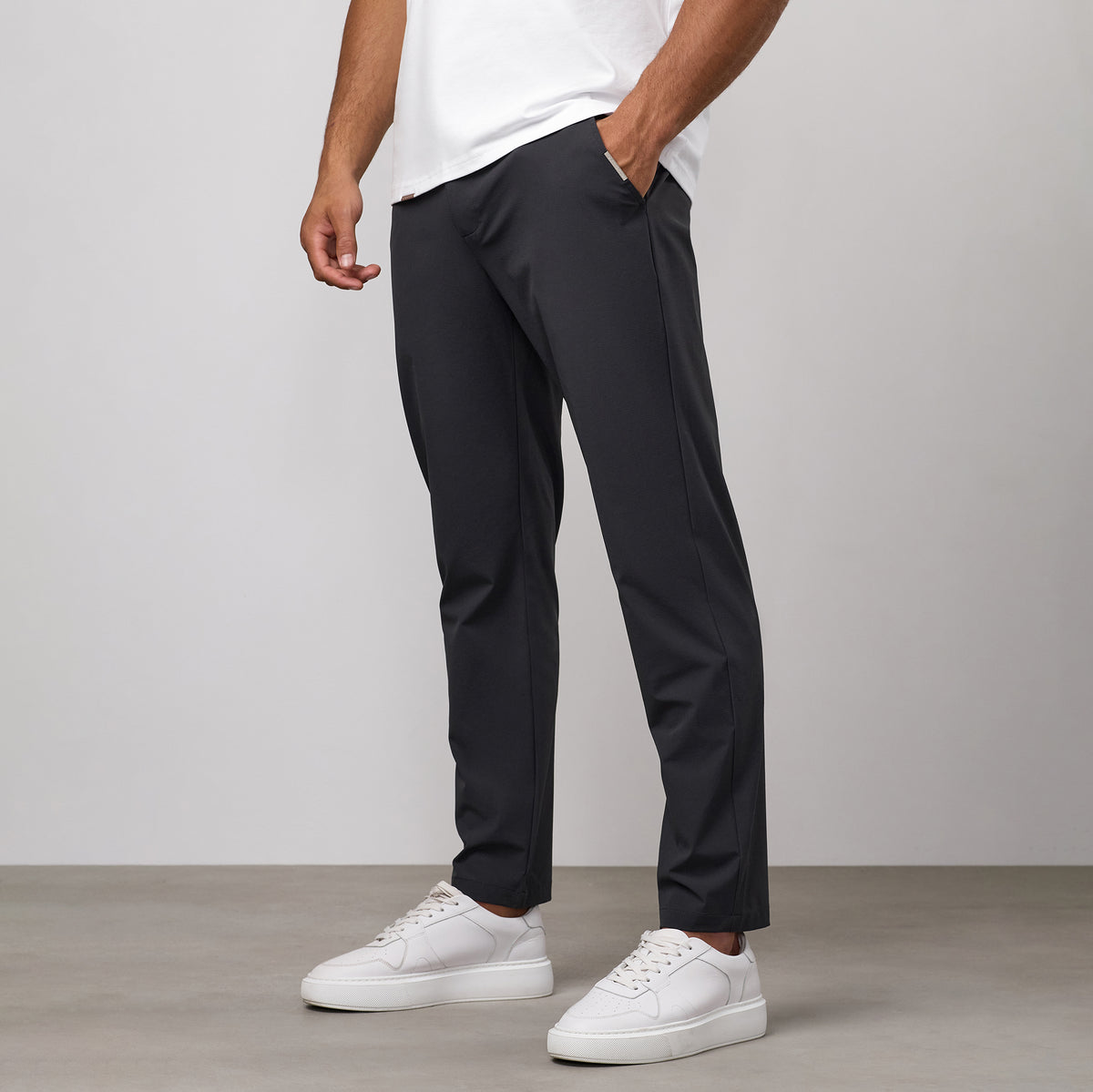 Gym King Signature Geweven broek - donker tin