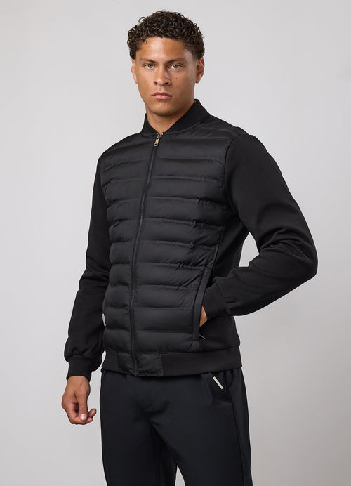 Gym King Signature Hybrid Bomber - Black