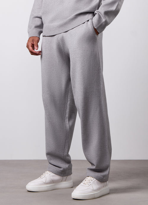 Gym King Signature Knit Jogger - Grey Marl