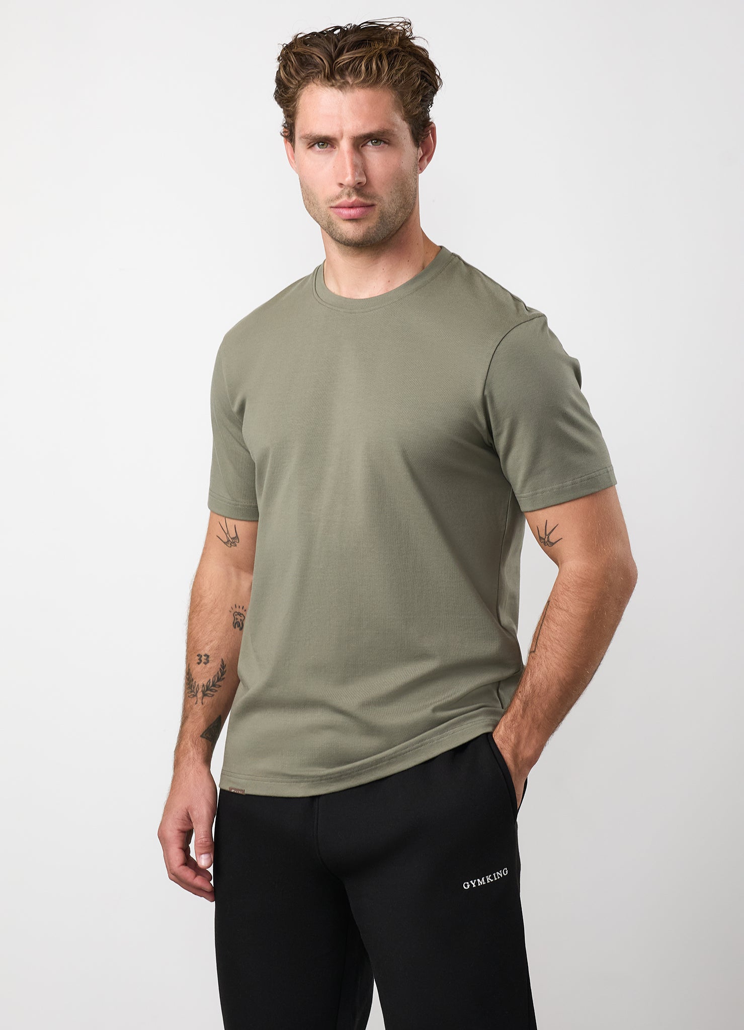 Gym King Signature T-Shirt - Olive