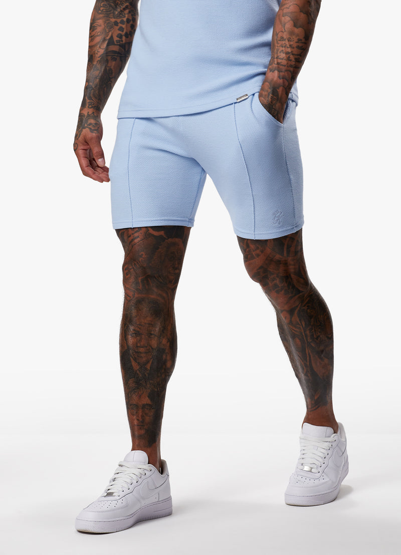 Gym King Signature Texture Short - Cloud Blue