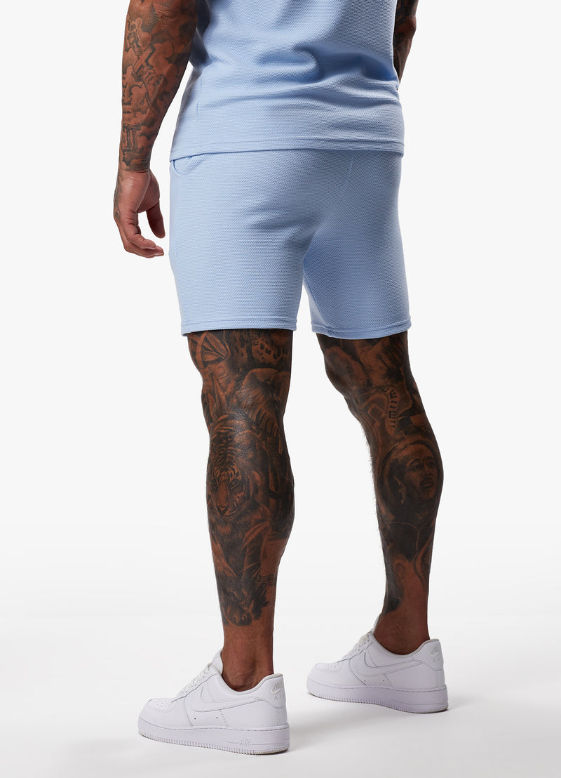 Gym King Signature Texture Short - Cloud Blue