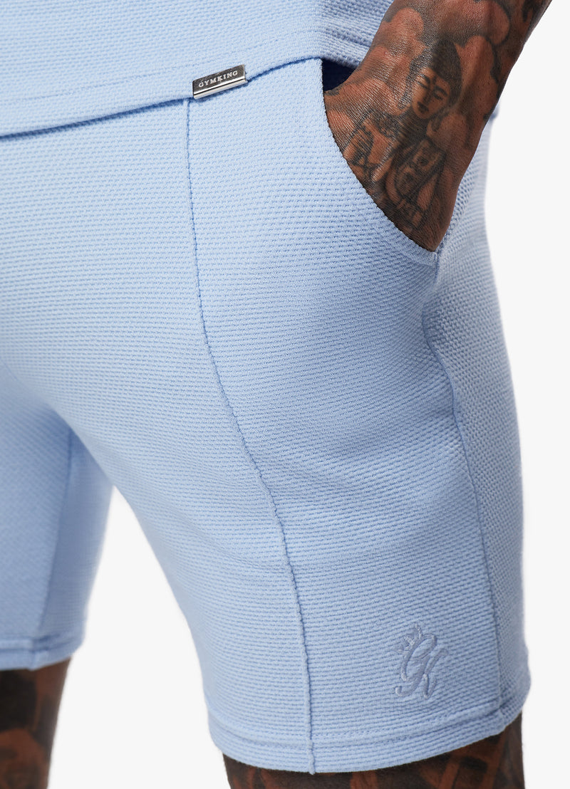 Gym King Signature Texture Short - Cloud Blue