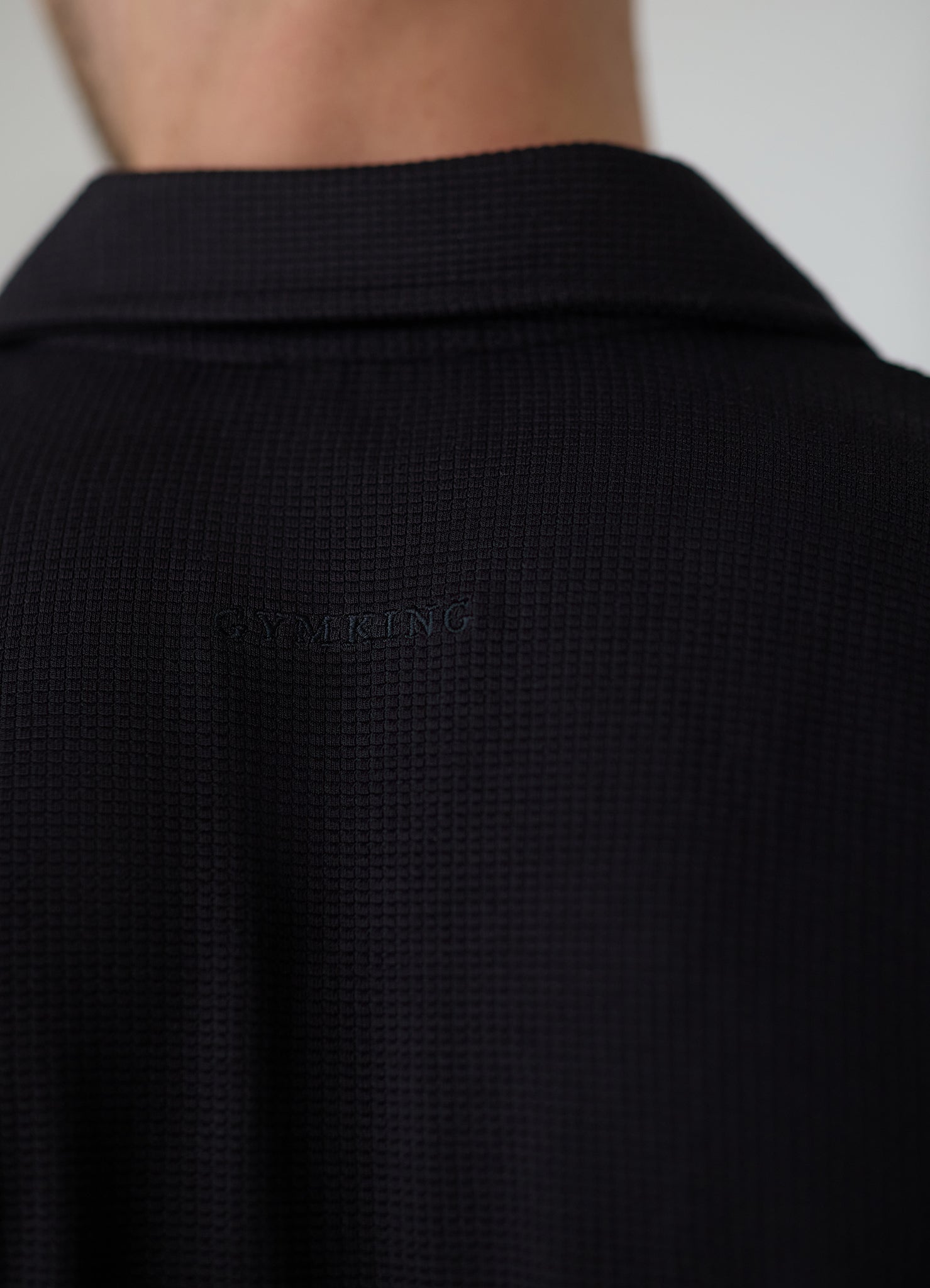 Gym King Signature Waffle Shirt - Black
