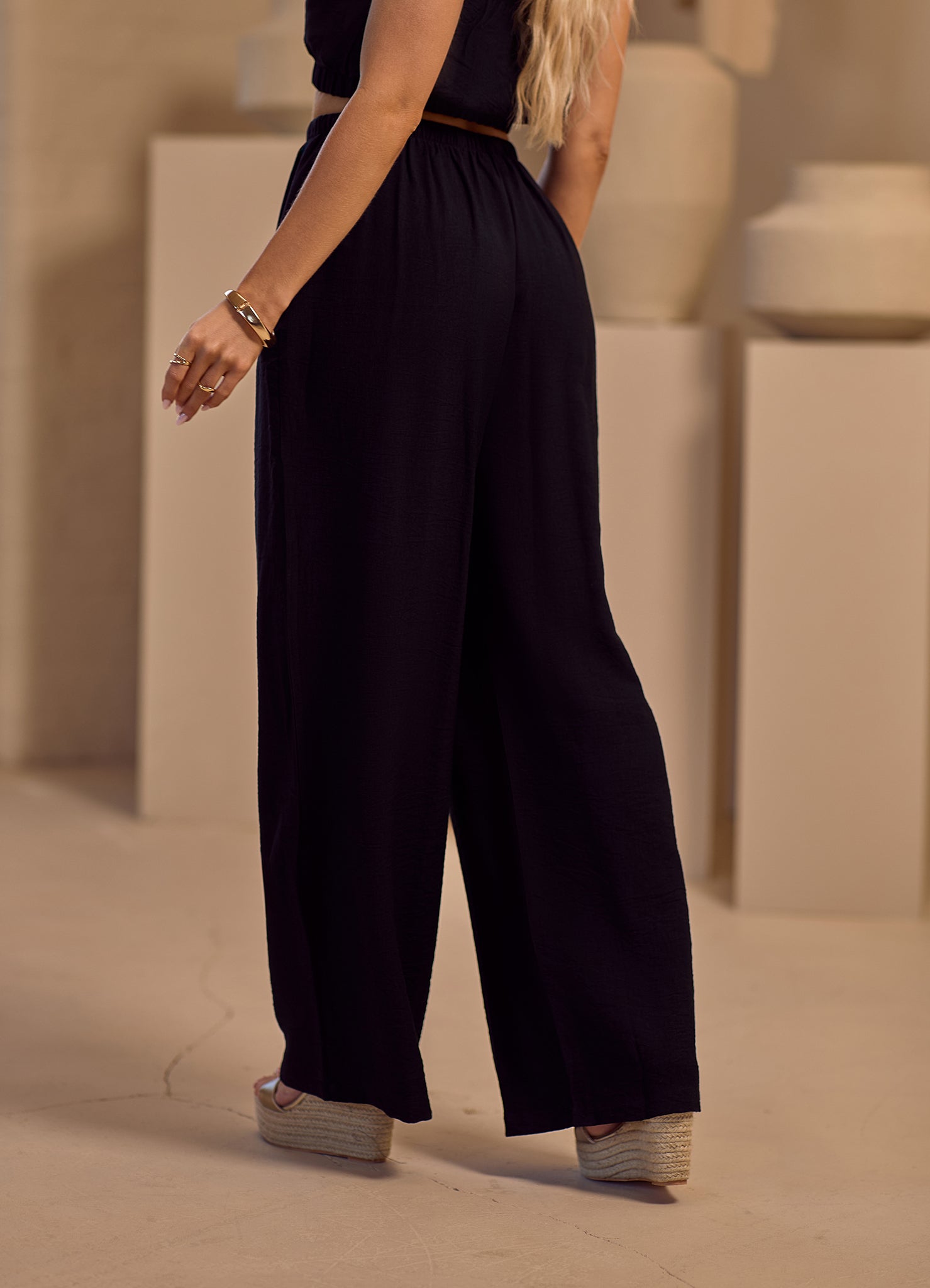 Gym King Signature Woven Trousers Petite - Black
