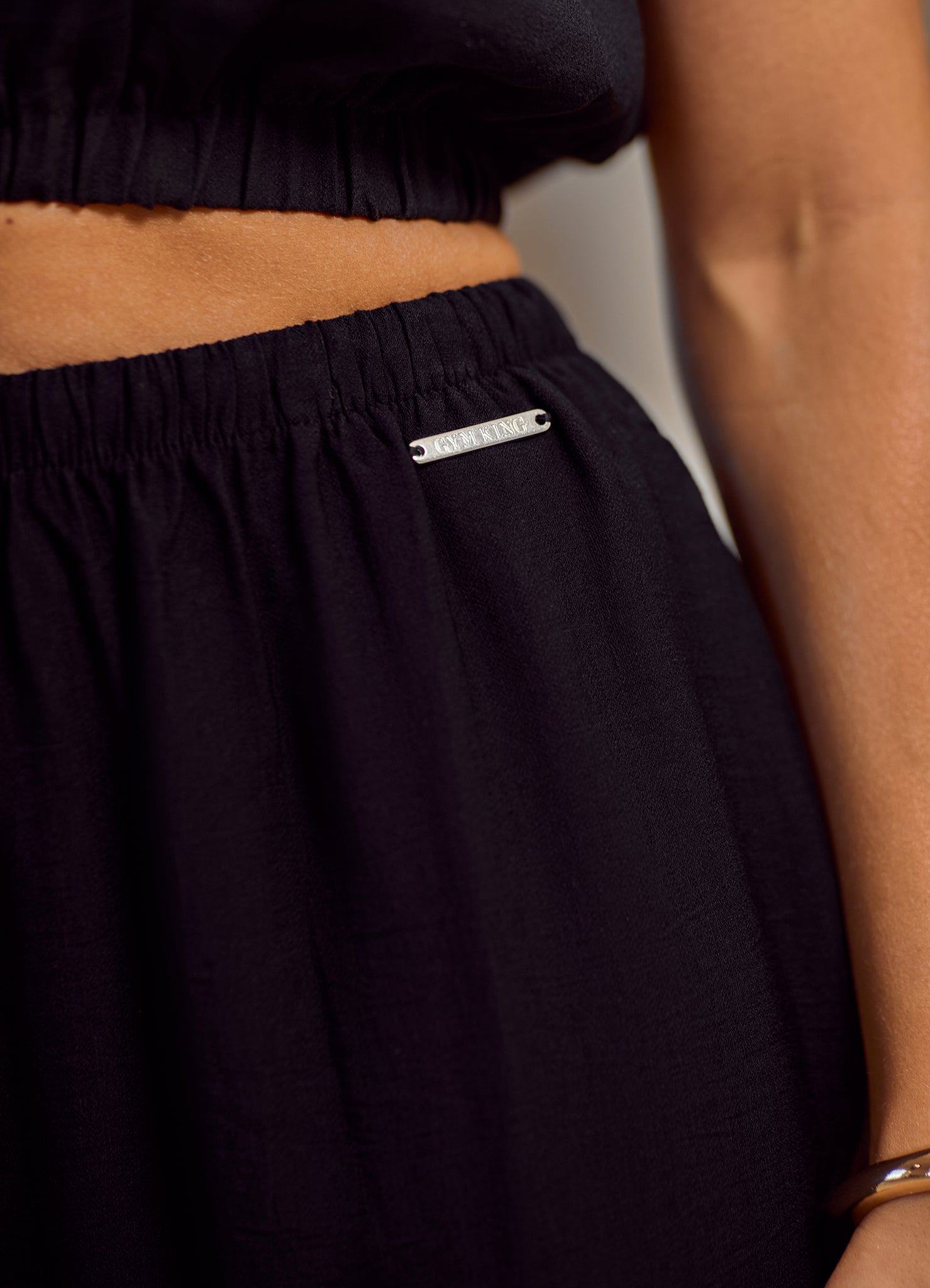 Gym King Signature Woven Trousers Petite - Black