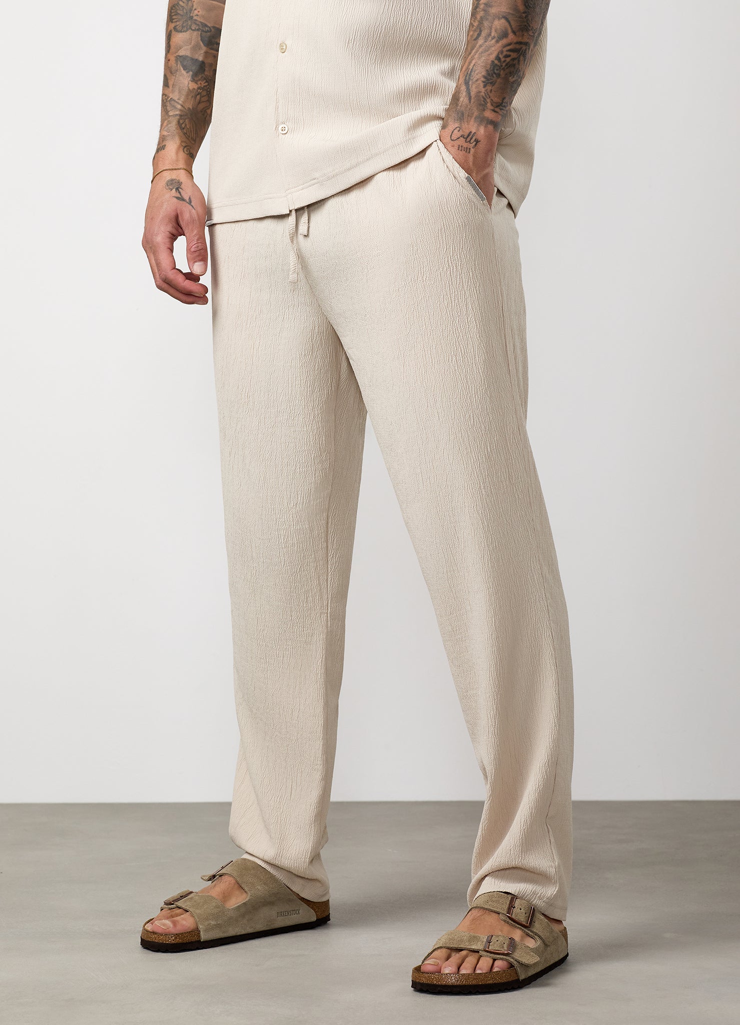 Gym King Signature Woven Trouser - Clay