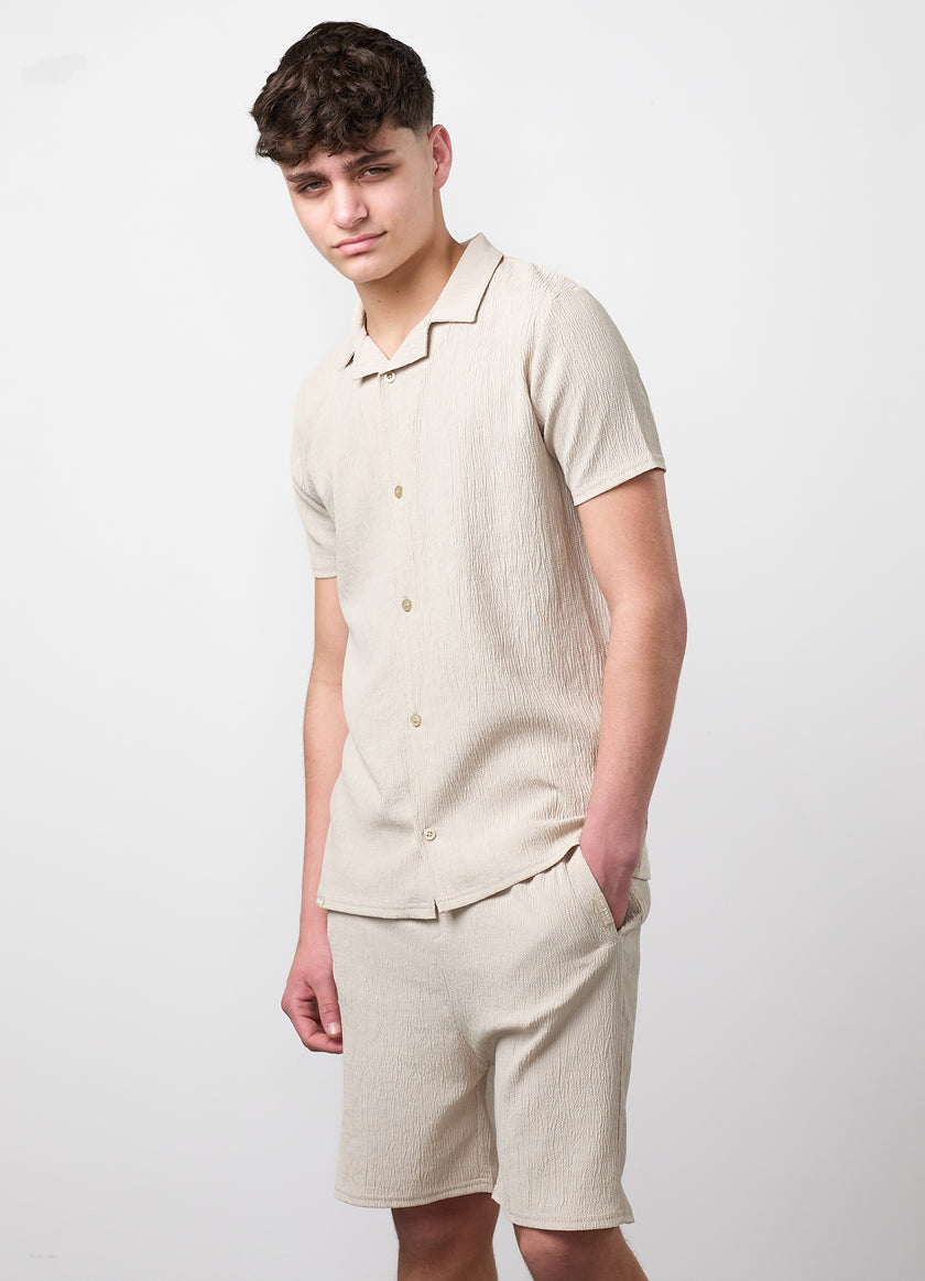 Gym King Older Kids Signature Woven Shirt - Clay