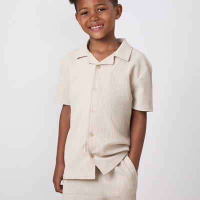 Gym King Older Kids Signature Woven Shirt - Clay
