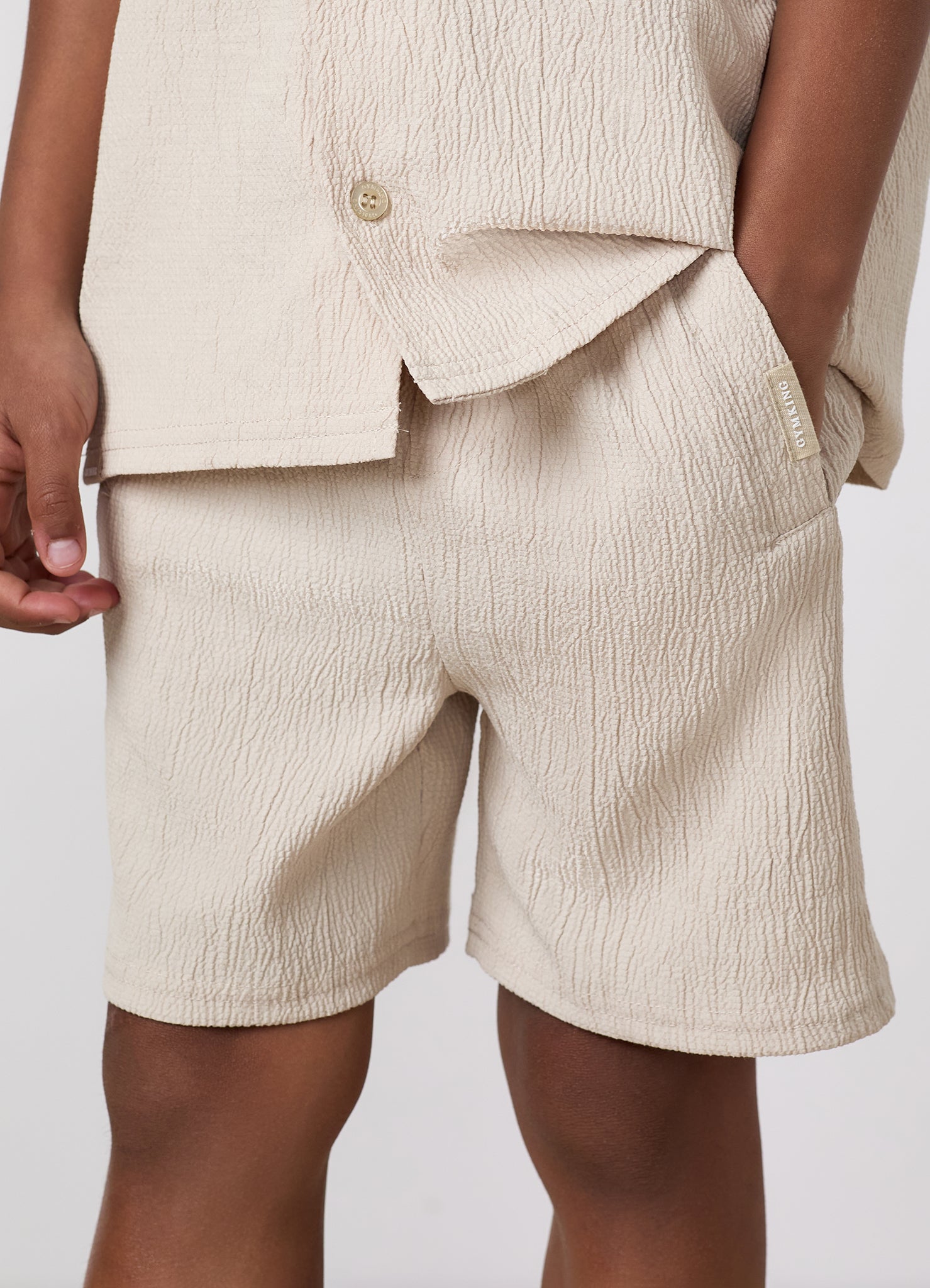 Gym King Older Kids Signature Woven Short - Clay
