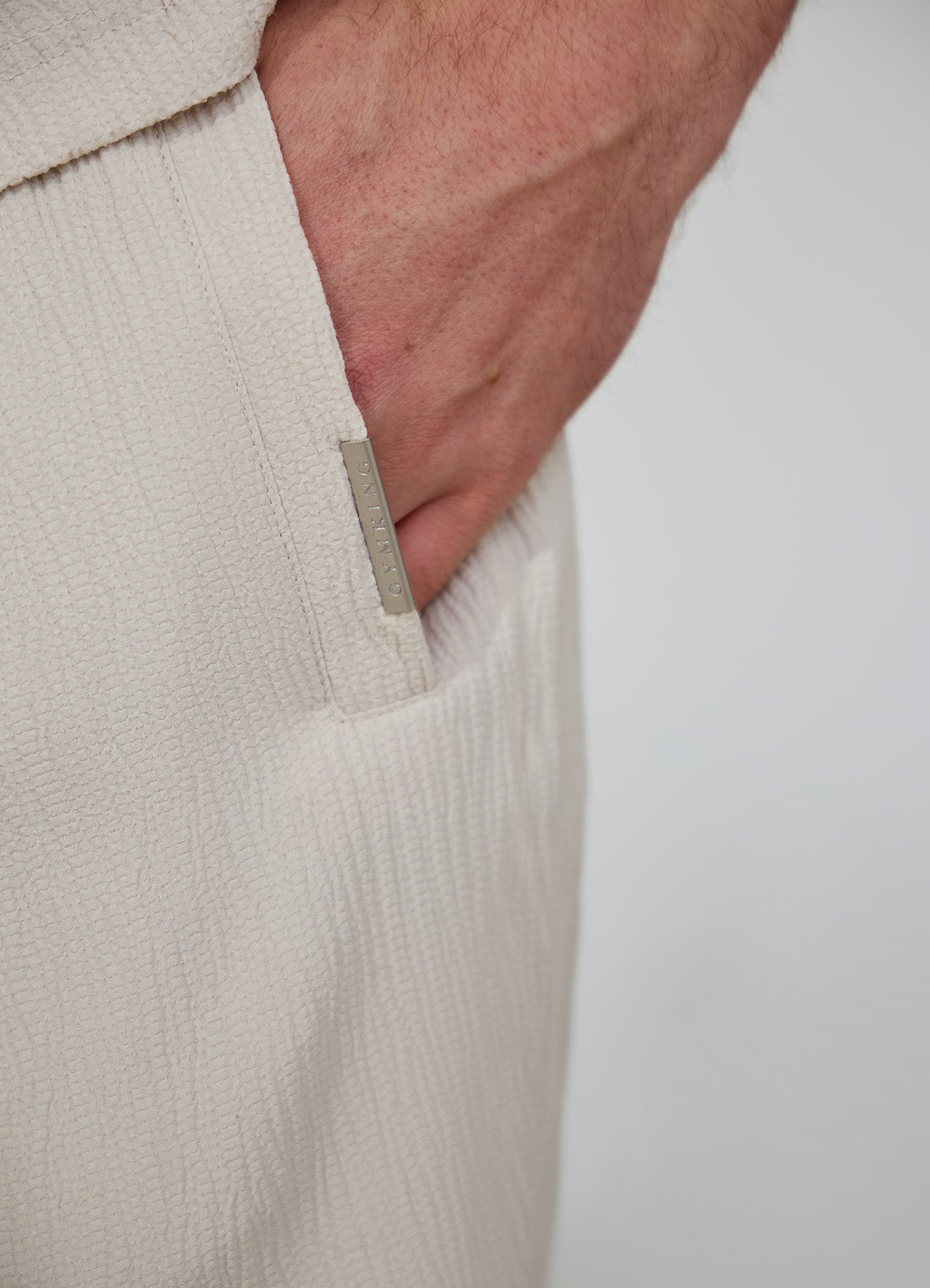 Gym King Signature Woven Texture Short - Clay