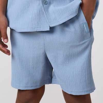 Gym King Younger Kids Signature Woven Short - Powder Blue