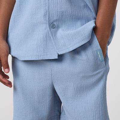 Gym King Younger Kids Signature Woven Short - Powder Blue