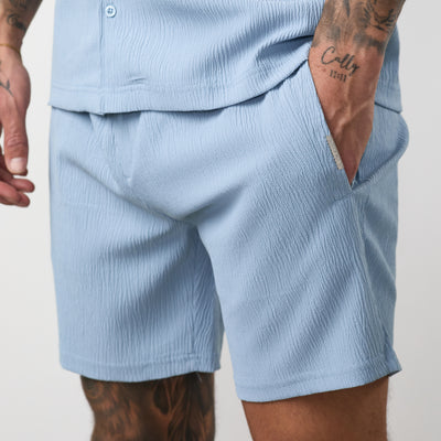 Gym King Signature Woven Short - Powder Blue