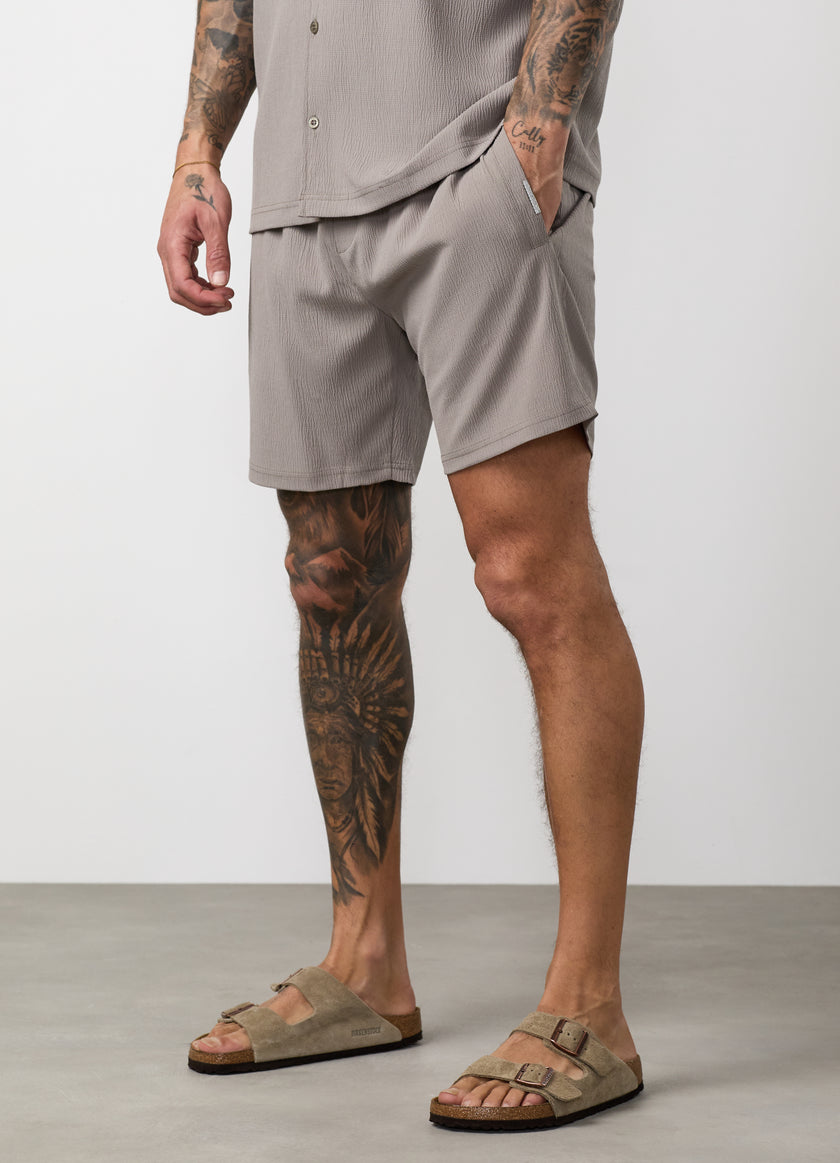 Gym King Signature Woven Short - Taupe