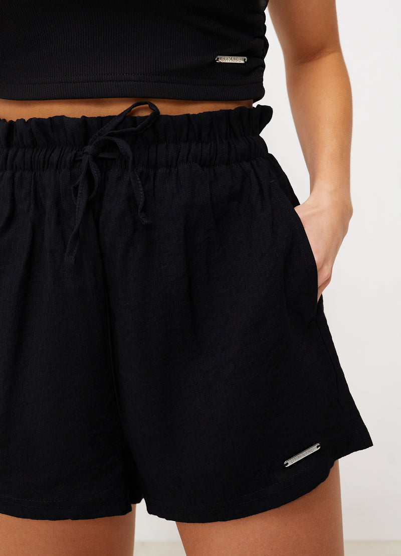 Gym King Signature Woven Short - Black