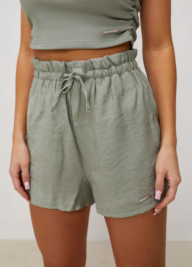 Gym King Signature Woven Short - Dusky Sage