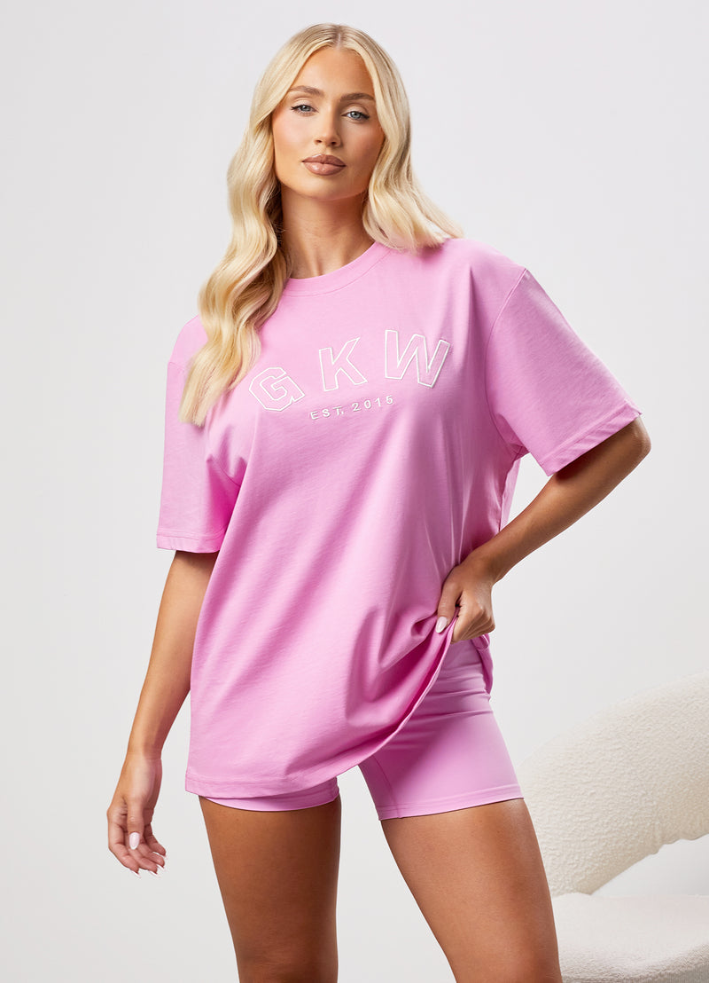 GKW Boyfriend Tee - Pink Rose