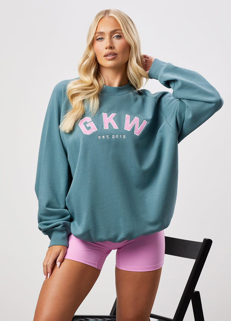 GKW Relaxed Fit Crew - Lake Blue