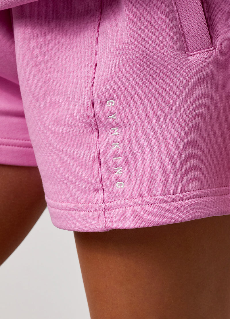 GKW Seam Detail Shorts - Pink Rose