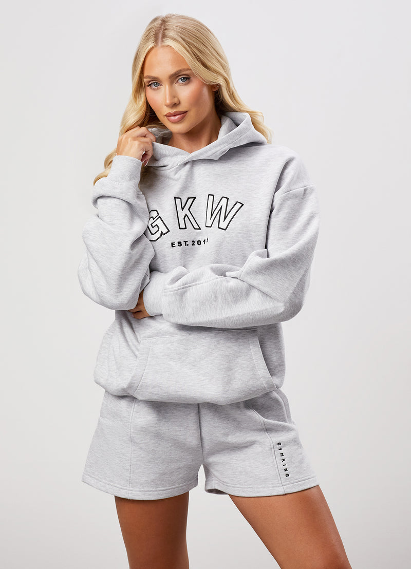 GKW Relaxed Fit Hoodie - Snow Marl