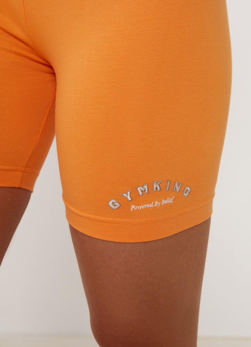 Gym King Spirit of Summer Cycle Short - Papaya Orange